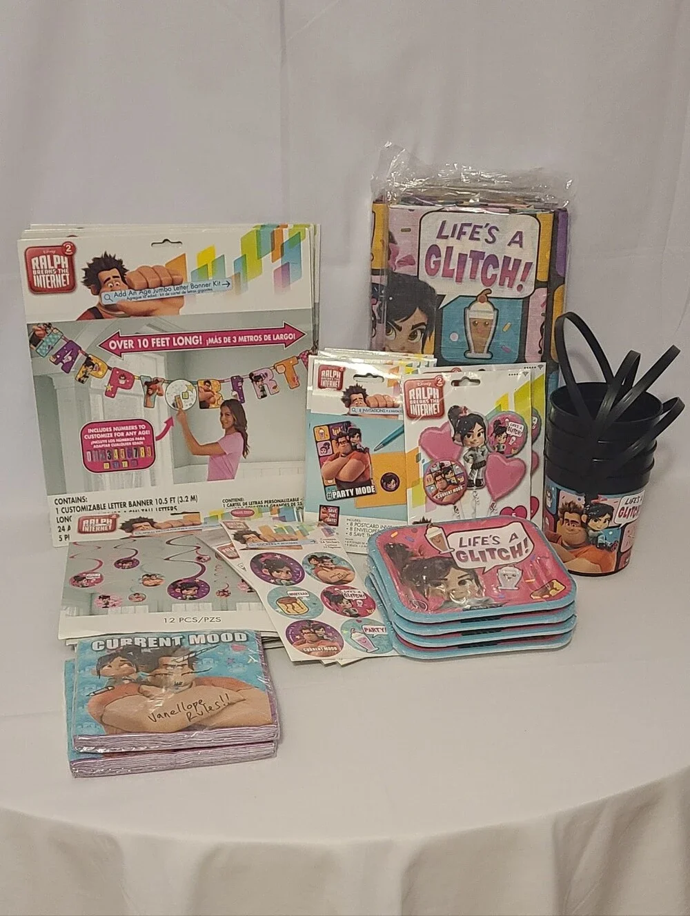 Disney Ralph Brakes The Internet Party Supplies Lot Of 34 Pieces
